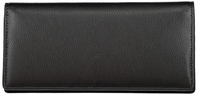 Tommy Hilfiger Black Polyurethane Women Wallet Zwart