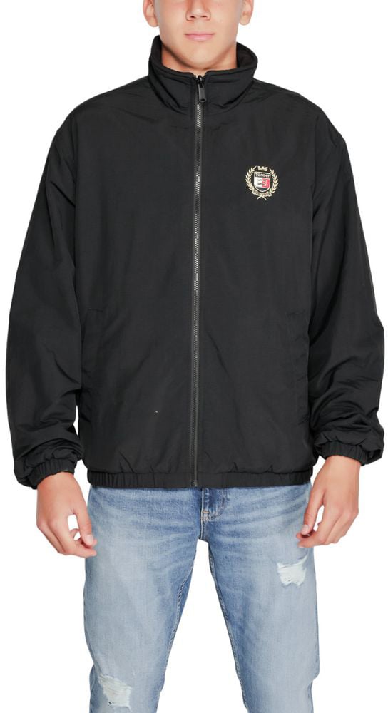Tommy Hilfiger Jeans Black Recycled Polyester Shell Jacket Zwart