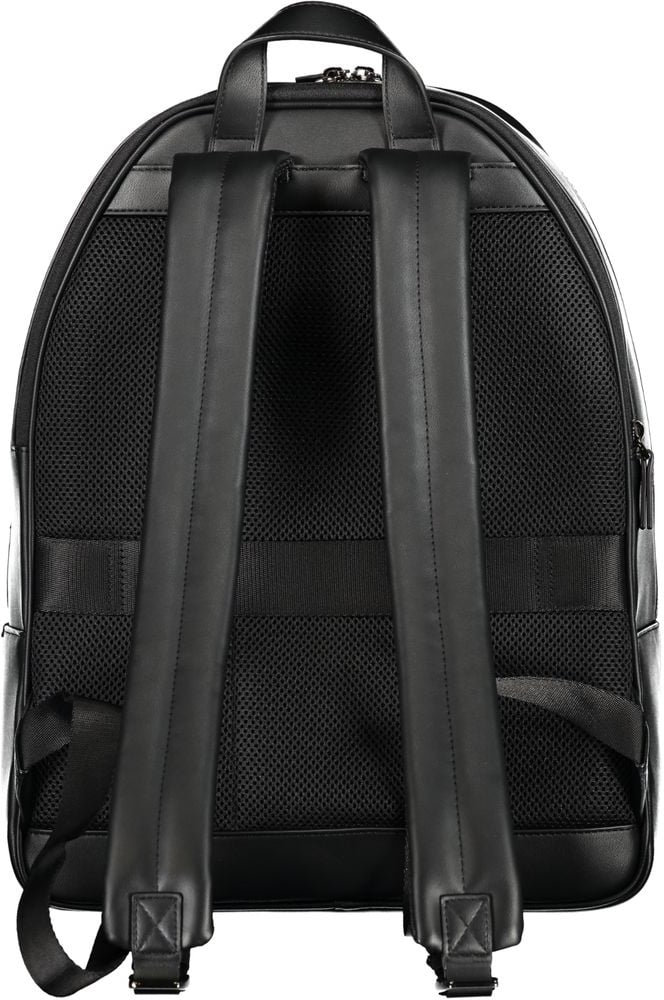 Tommy Hilfiger Tommy Hilfiger Nero Polyurethane Men Backpack Zwart
