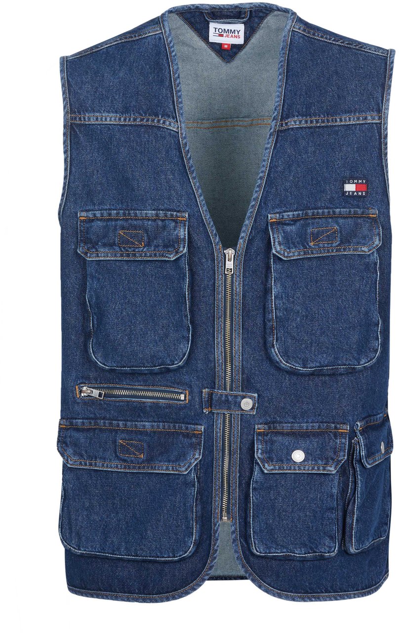 Tommy Hilfiger Tommy Jeans Jeansweste blau Blauw