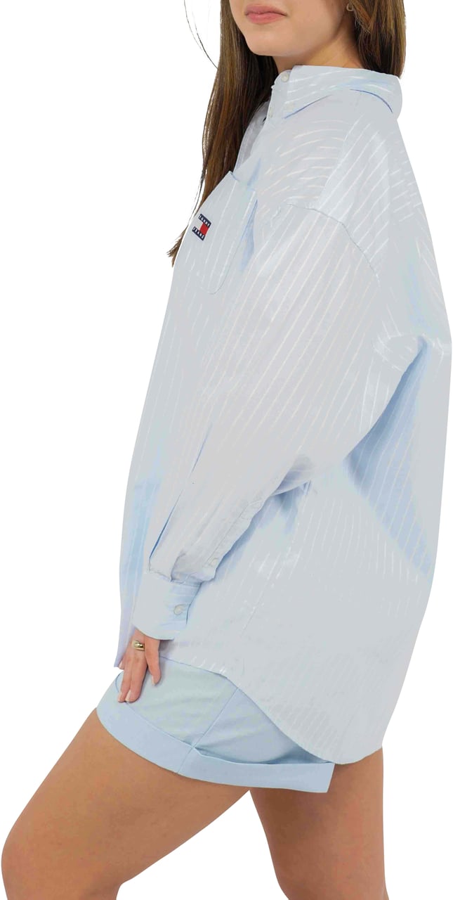Tommy Hilfiger Oversized Oxford Blouse Blauw