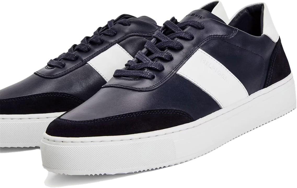 Tommy Hilfiger Premium Cupsole Stripe Sneakers Blauw