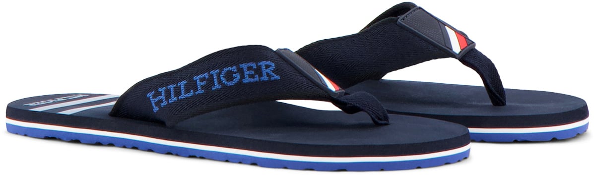 Tommy Hilfiger Slippers Blauw Blauw
