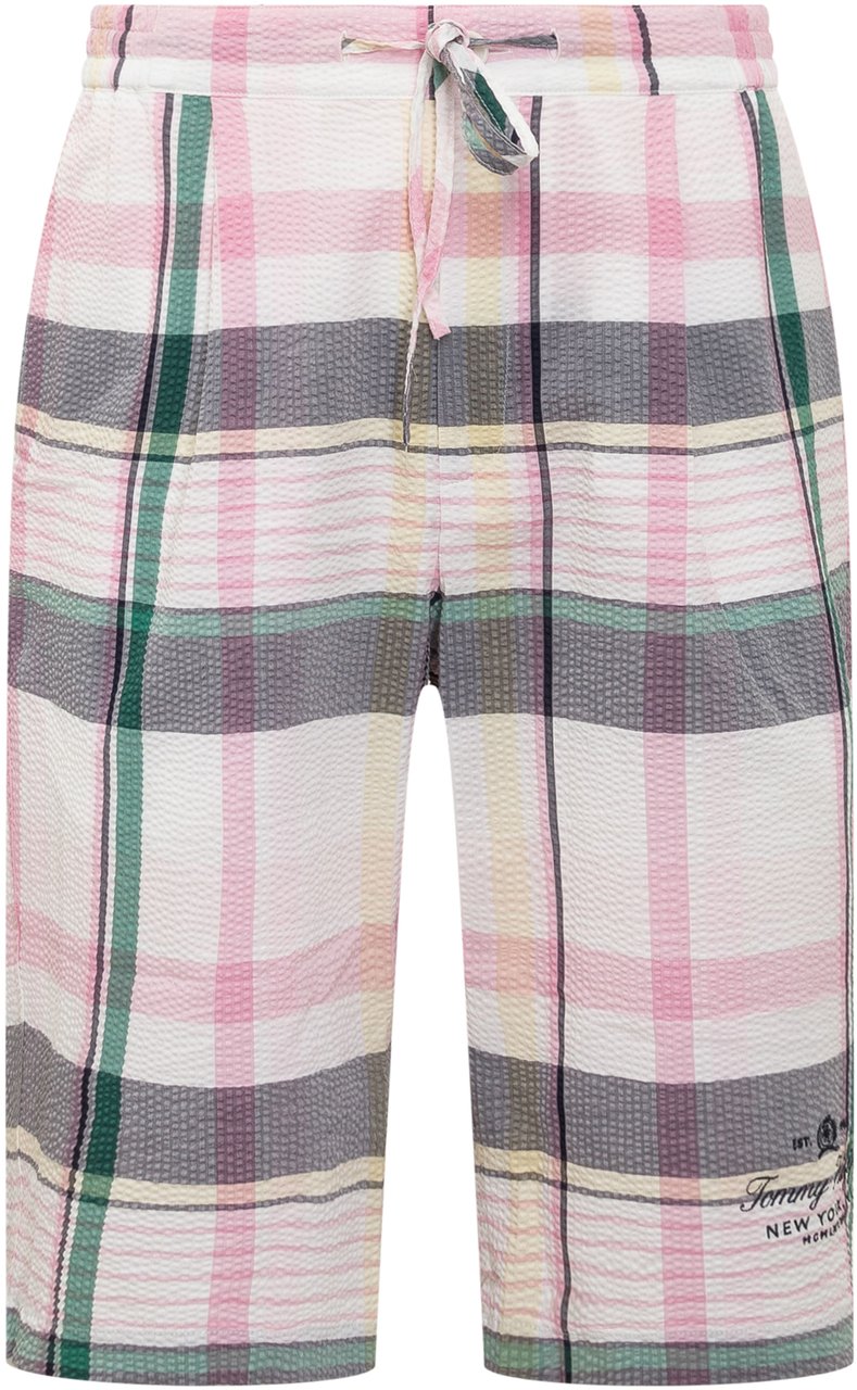 Tommy Hilfiger Bermuda a Quadri Roze