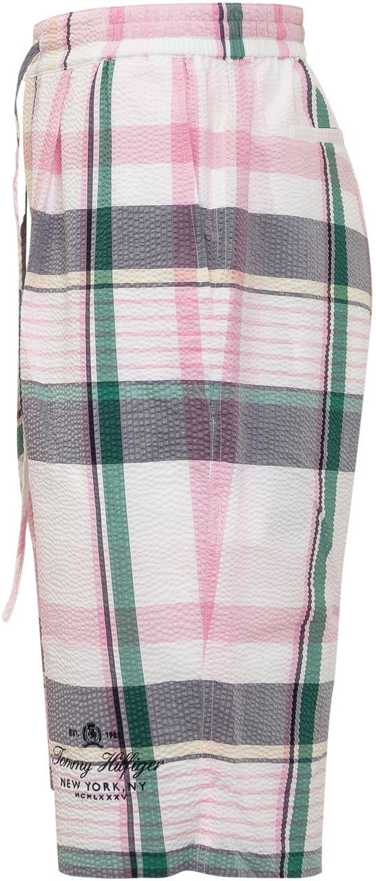 Tommy Hilfiger Bermuda a Quadri Roze