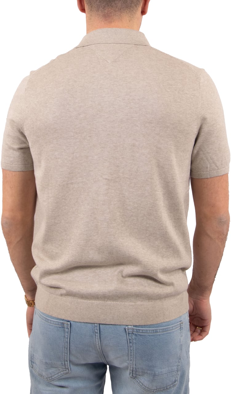 Tommy Hilfiger Tommy Hilfiger Essential Cotton Knitted Polo Beige