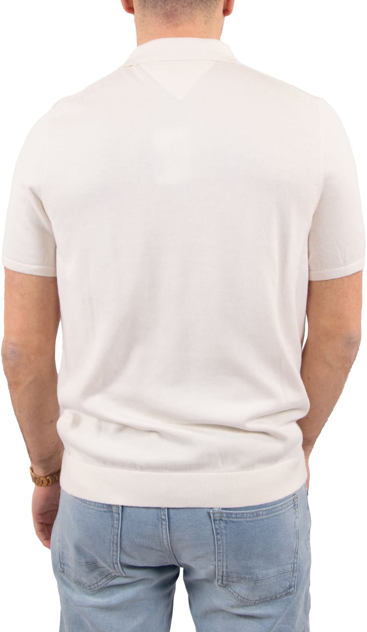 Tommy Hilfiger Tommy Hilfiger Essential Cotton Knitted Polo Beige