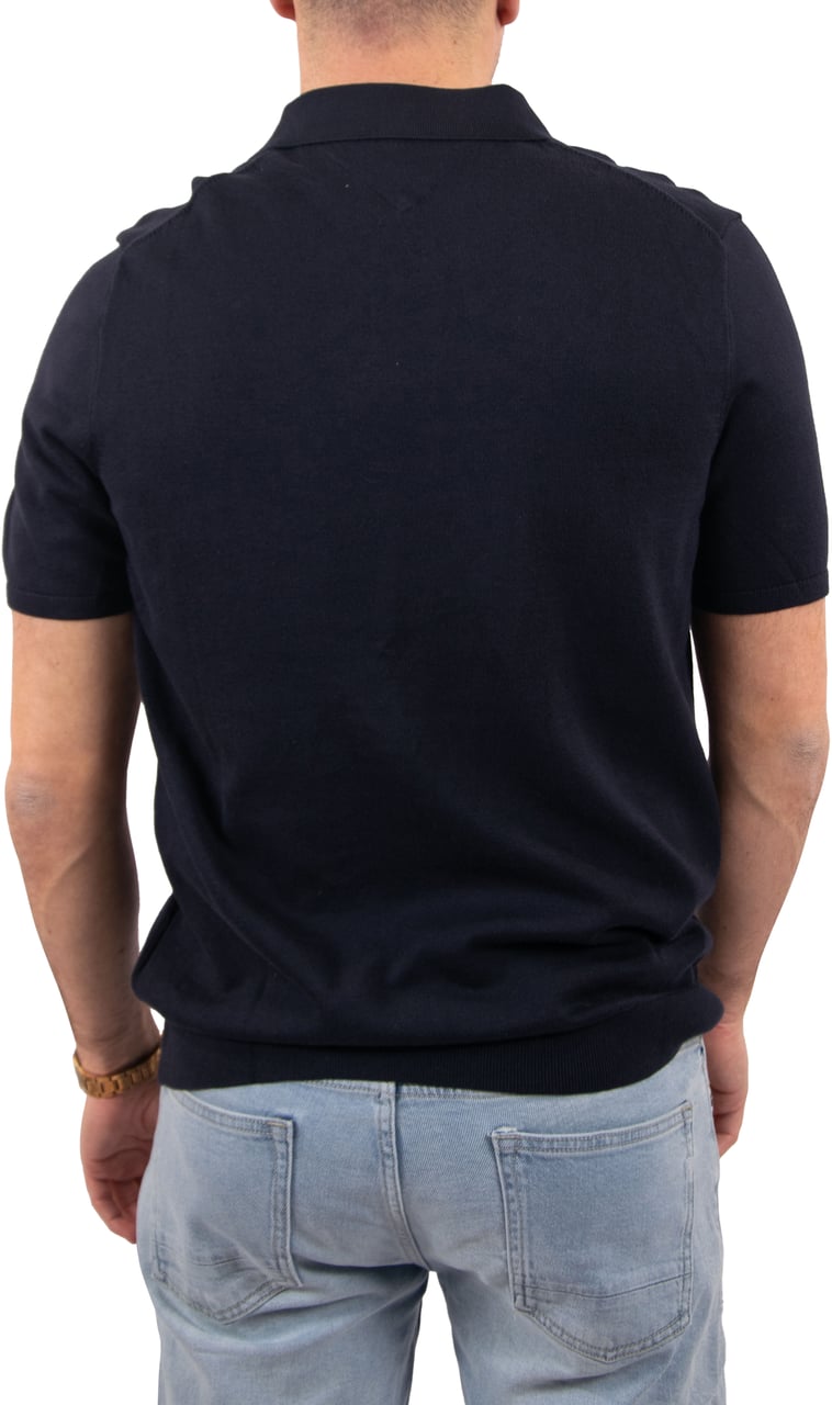 Tommy Hilfiger Tommy Hilfiger Essential Cotton Knitted Polo Blauw