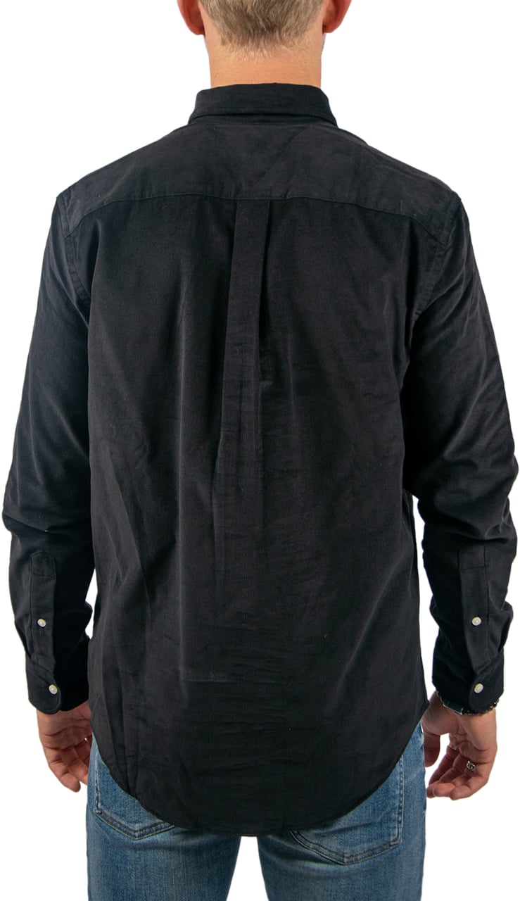 Tommy Hilfiger Solid Corduroy RF Shirt Zwart
