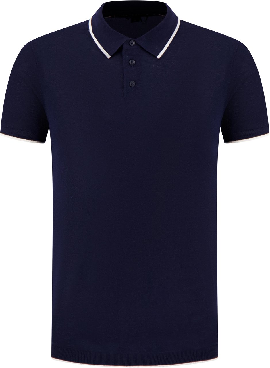 Tommy Hilfiger Polo Blauw Blauw
