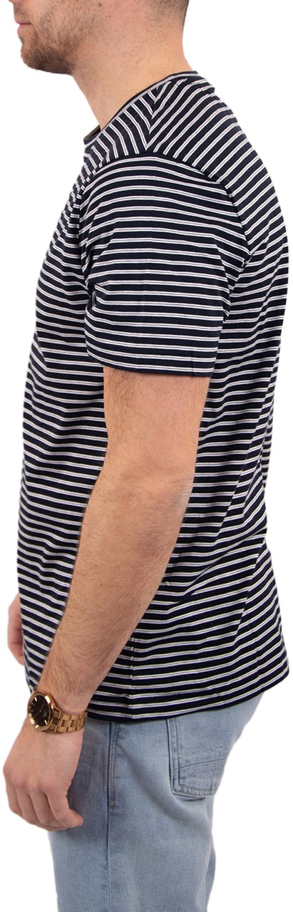 Tommy Hilfiger Ess Seasonal Reg Fit Stripe Tee Blauw