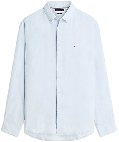 Tommy Hilfiger Tommy Hilfiger Pigment Dyed LI Solid RF Shirt Blauw