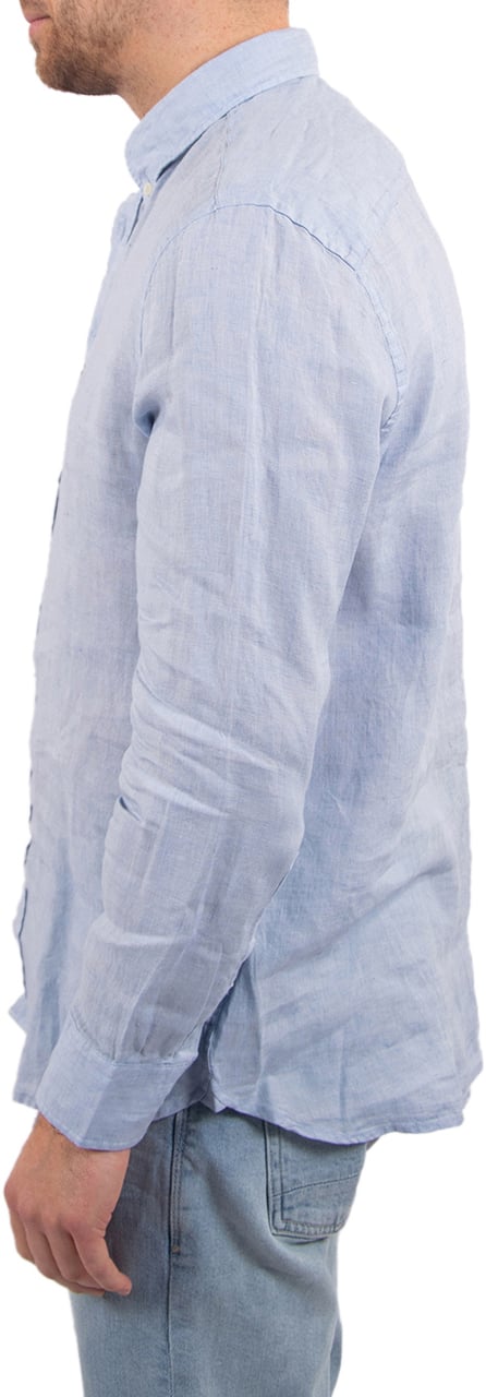 Tommy Hilfiger Pigment Dyed LI Solid RF Shirt Blauw