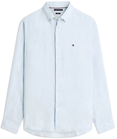 Tommy Hilfiger Pigment Dyed LI Solid RF Shirt Blauw