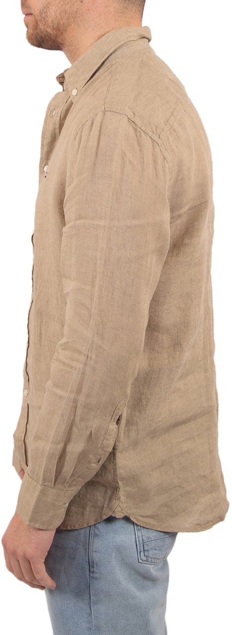 Tommy Hilfiger Pigment Dyed LI Solid RF Shirt Beige