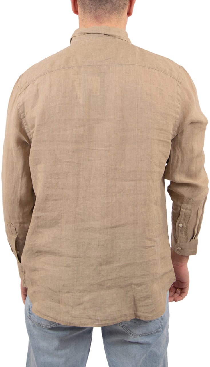 Tommy Hilfiger Pigment Dyed LI Solid RF Shirt Beige