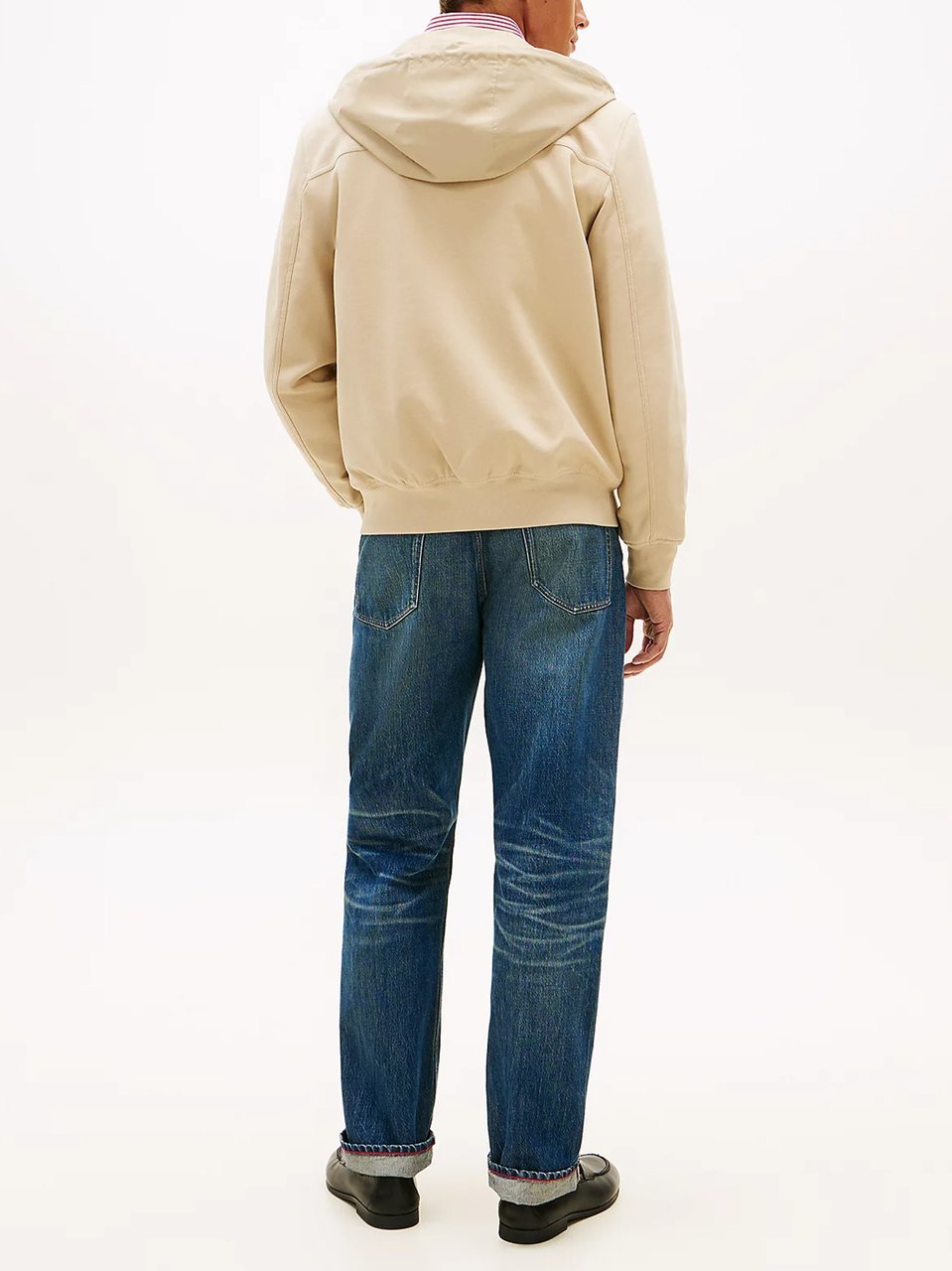 Tommy Hilfiger Beige Reversible Hdd Zip Cotton Hoodie Neutraal