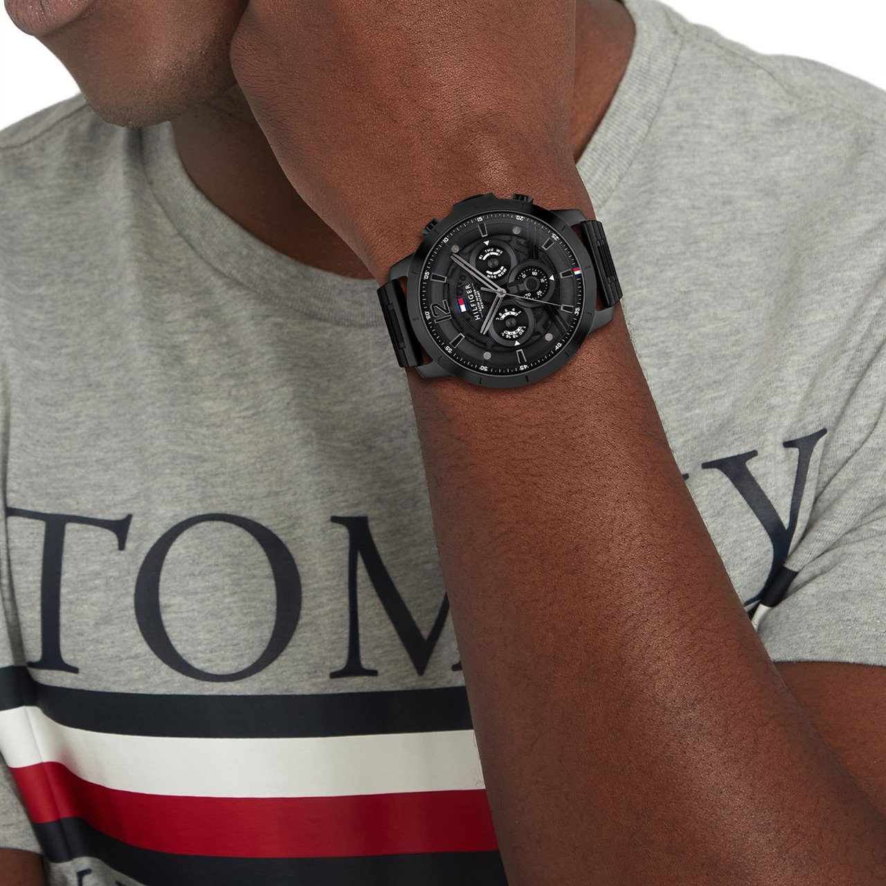 Tommy Hilfiger Tommy Hilfiger TH1710494 Horloge Heren Staal Zwart 50mm Zwart