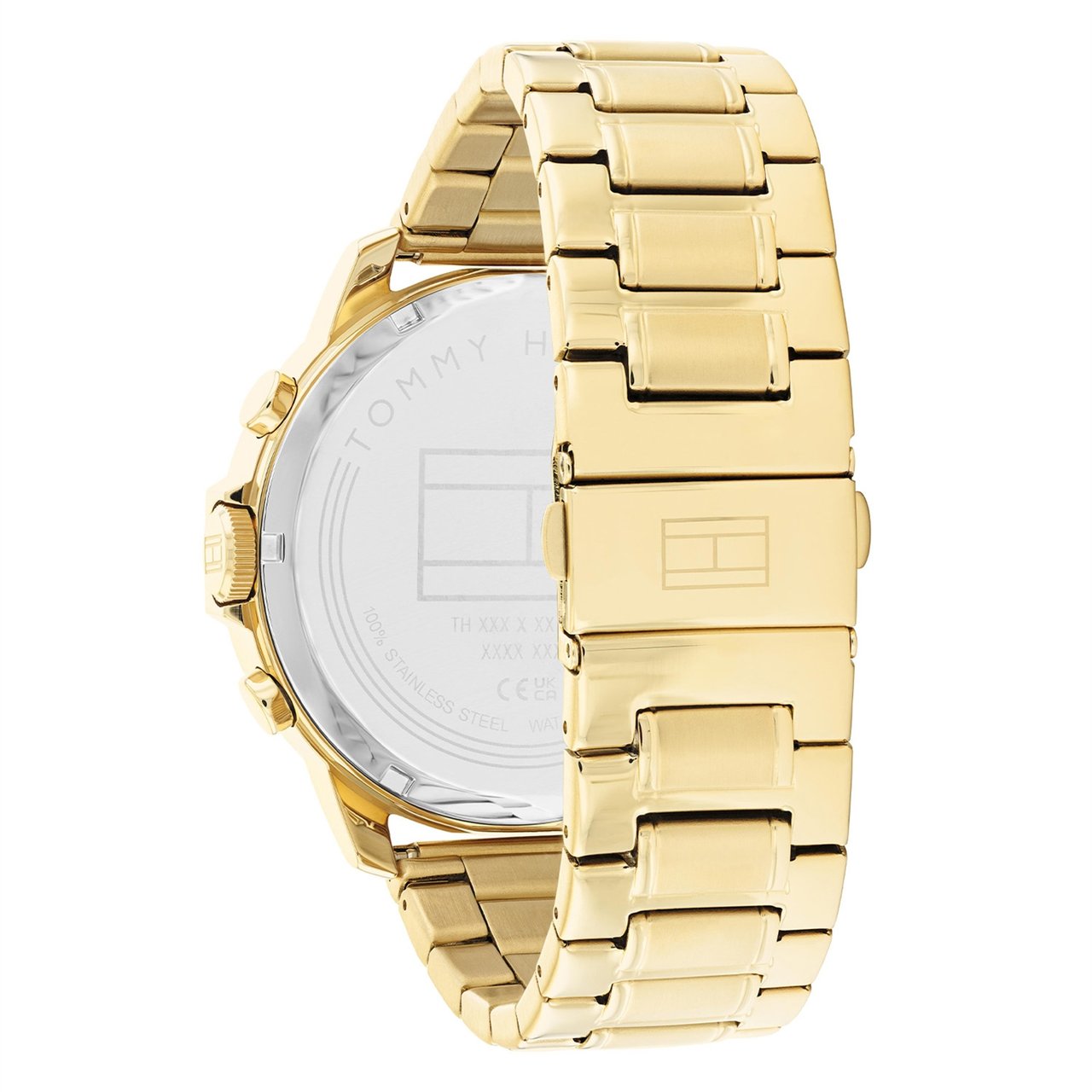 Tommy Hilfiger Tommy Hilfiger TH1710511 Horloge Heren Staal Goudkleurig Schakelband 50mm Goud