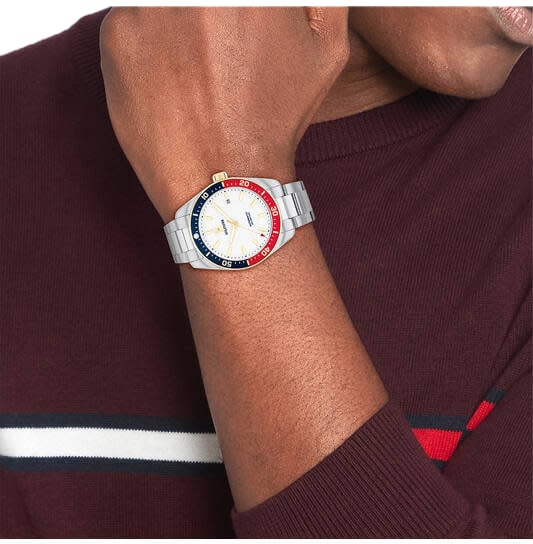 Tommy Hilfiger Tommy Hilfiger TH1710551 Horloge Heren Zilverkleurig Automaat 40mm Zilver