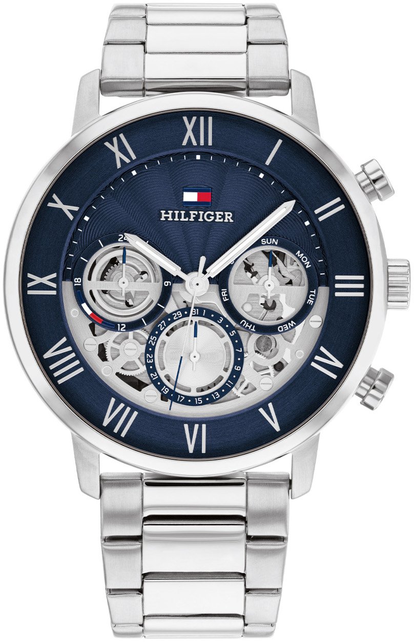 Tommy Hilfiger Tommy Hilfiger TH1710569 Horloge Heren Zilverkleurig 44mm Zilver