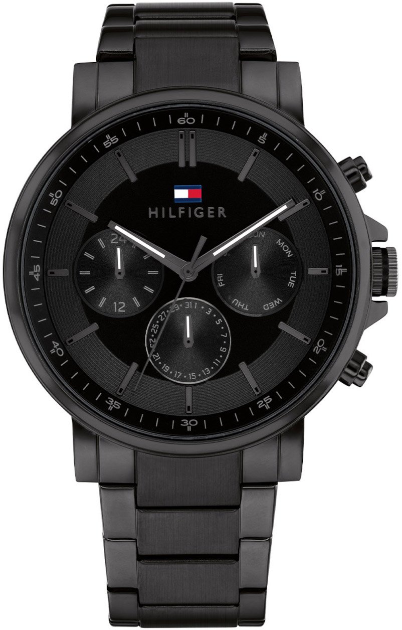 Tommy Hilfiger Tommy Hilfiger TH1710590 Horloge Heren Zwart 44mm Zwart