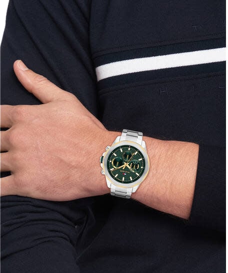 Tommy Hilfiger Tommy Hilfiger TH1710651 Horloge Heren Zilverkleurig 46mm Zilver