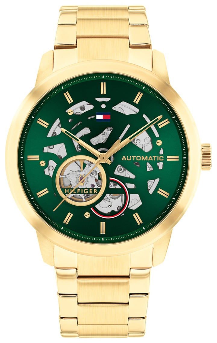 Tommy Hilfiger Tommy Hilfiger TH1710662 Horloge Heren Goudkleurig Automaat  43mm Goud