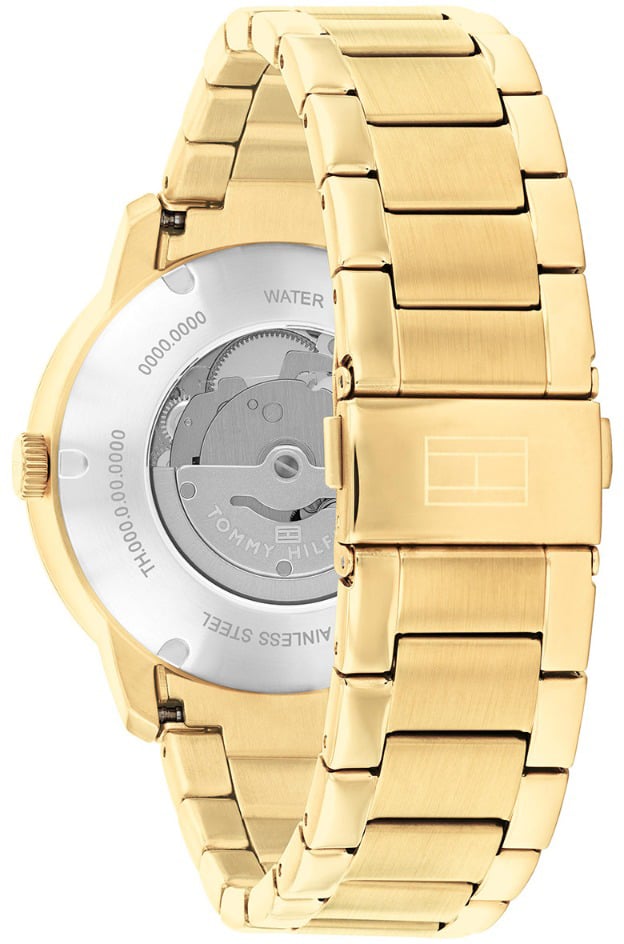 Tommy Hilfiger Tommy Hilfiger TH1710662 Horloge Heren Goudkleurig Automaat  43mm Goud