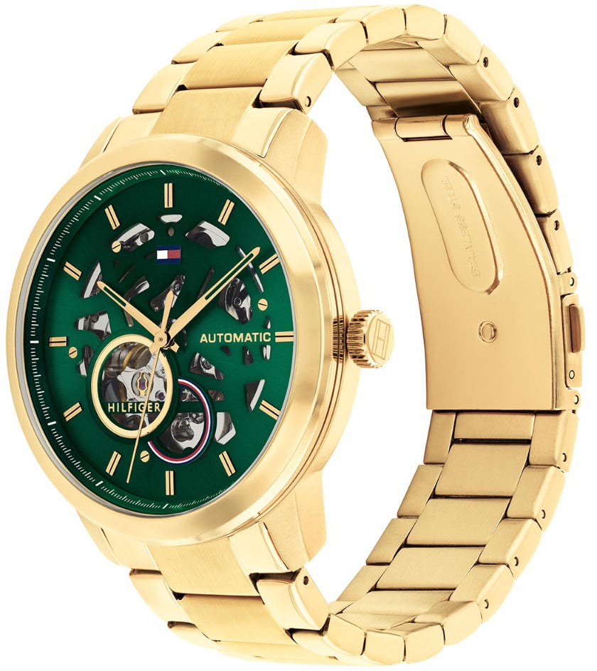Tommy Hilfiger Tommy Hilfiger TH1710662 Horloge Heren Goudkleurig Automaat  43mm Goud
