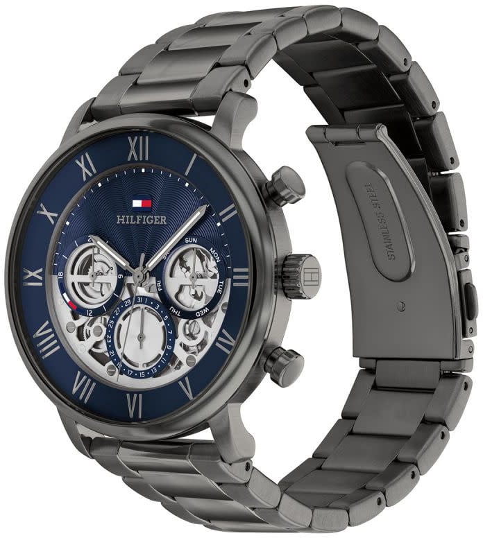 Tommy Hilfiger Tommy Hilfiger TH1710707 Horloge Heren Staal Gunmetal 44mm Grijs