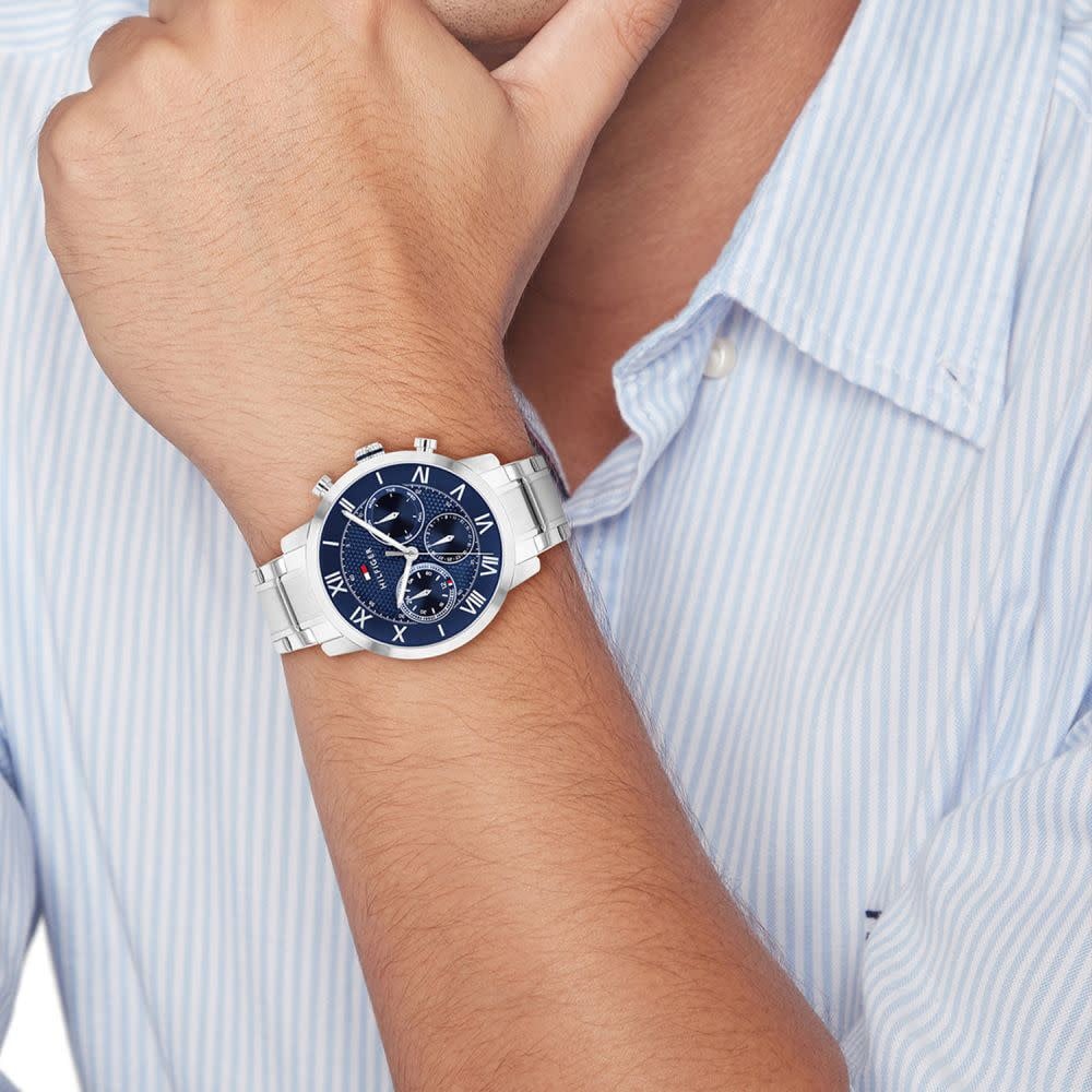 Tommy Hilfiger Tommy Hilfiger TH1710728 Horloge Heren Staal 42mm Zilver