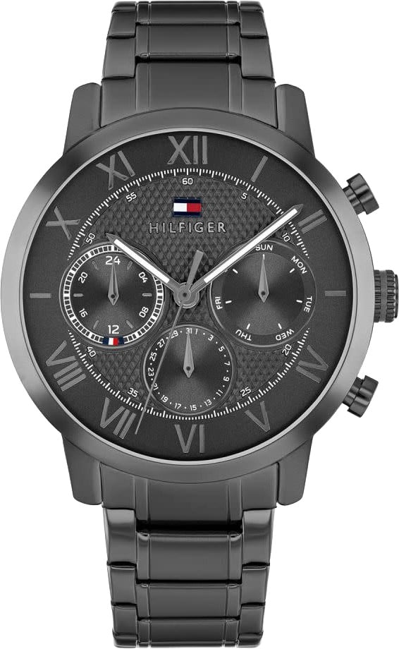 Tommy Hilfiger TH1710730 Horloge Heren Staal Gunmetal 42mm Grijs