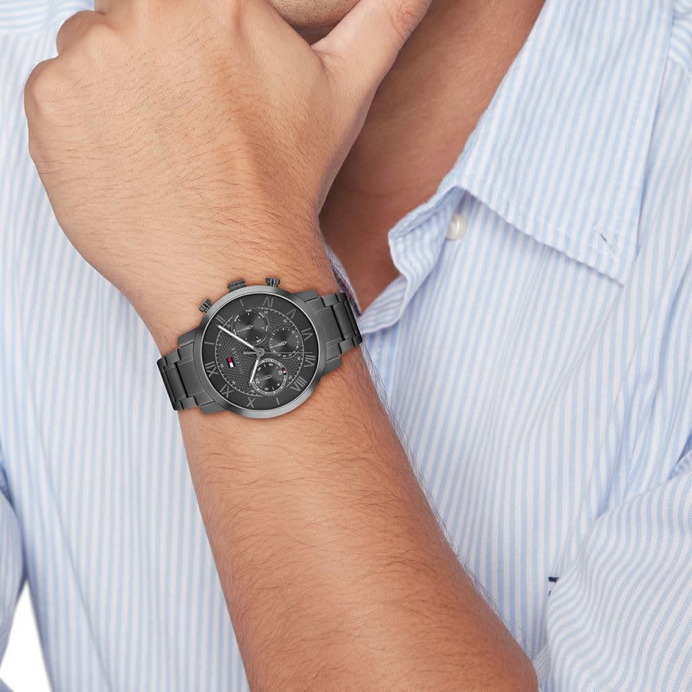 Tommy Hilfiger TH1710730 Horloge Heren Staal Gunmetal 42mm Grijs