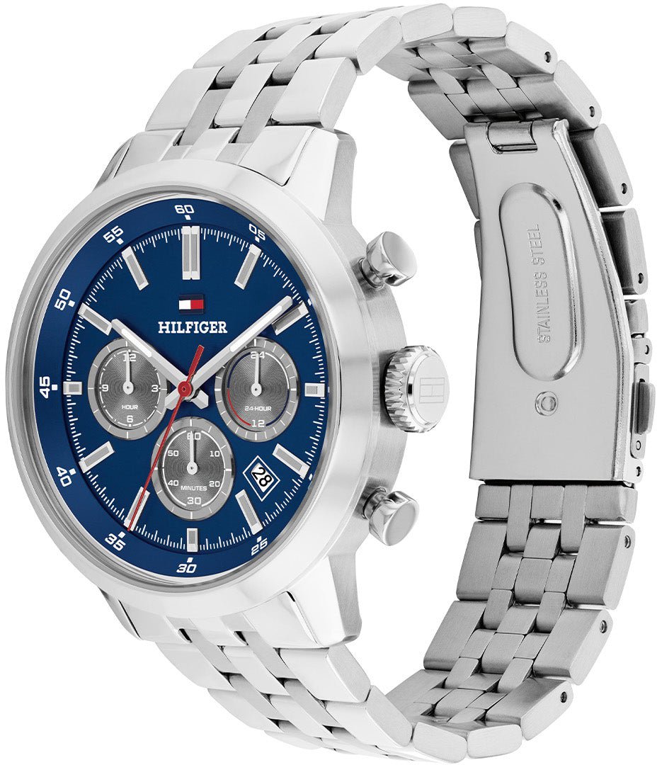 Tommy Hilfiger TH1710753 Horloge Heren Zilverkleurig 43mm Zilver
