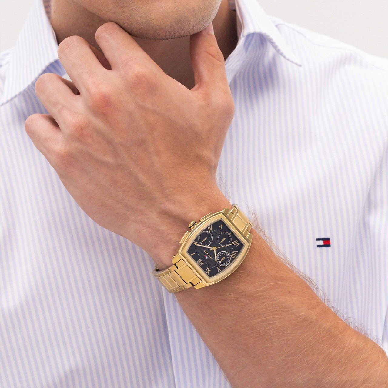 Tommy Hilfiger TH1710764 Horloge Heren Goudkleurig 36mm Goud