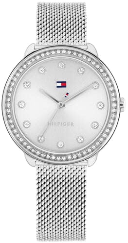 Tommy Hilfiger Tommy Hilfiger TH1782698 Horloge Dames Zilverkleurig 33mm Zilver