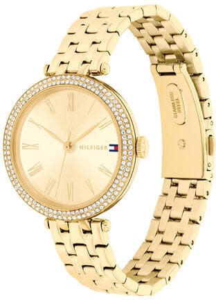 Tommy Hilfiger Tommy Hilfiger TH1782718 Horloge Dames Goudkleurig 34mm Goud