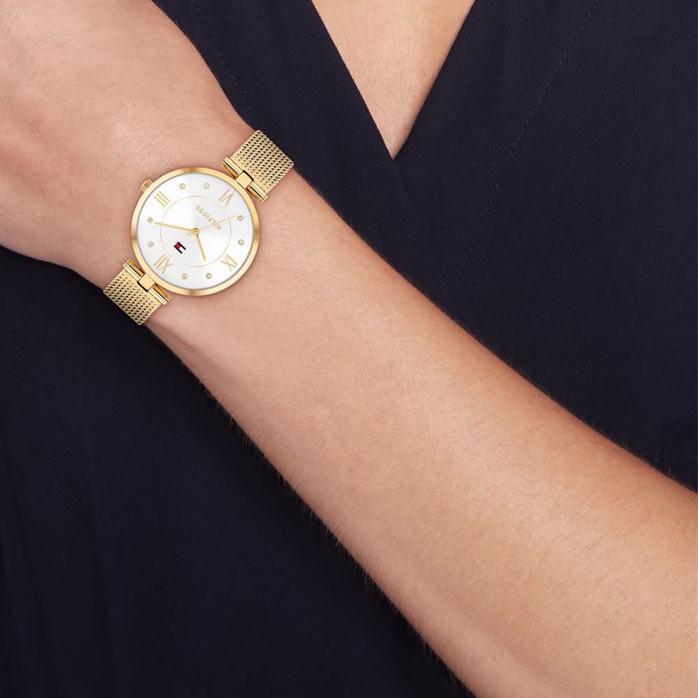 Tommy Hilfiger Tommy Hilfiger TH1782805 Horloge Dames Goudkleurig 34mm Goud