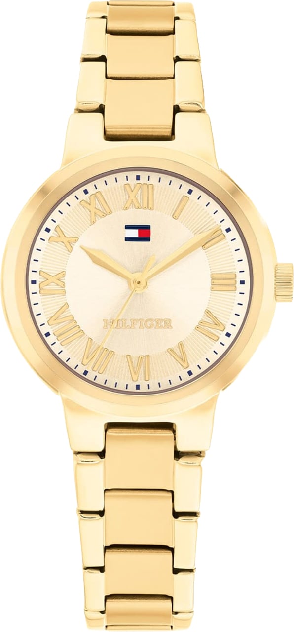 Tommy Hilfiger TH1782905 Horloge Dames Goudkleurig 28mm Goud