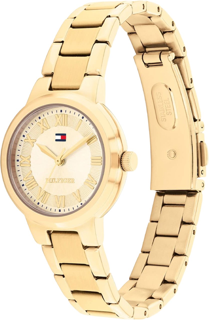 Tommy Hilfiger TH1782905 Horloge Dames Goudkleurig 28mm Goud