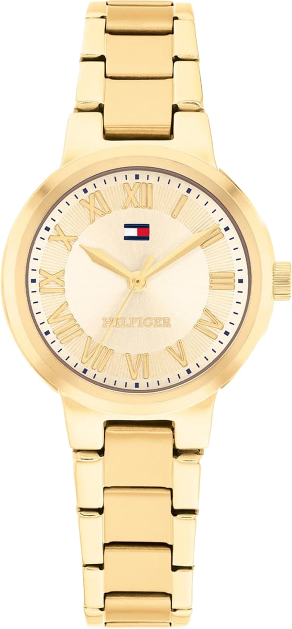 Tommy Hilfiger TH1782905 Horloge Dames Goudkleurig 28mm Goud