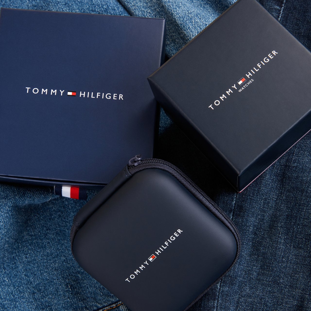 Tommy Hilfiger TH Jameson hrn multi grs Grijs
