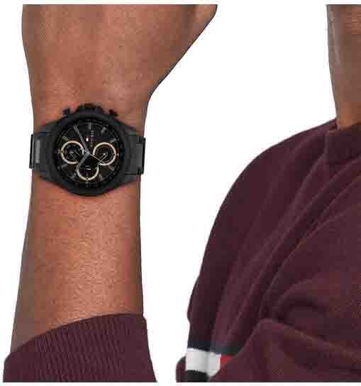 Tommy Hilfiger Tommy Hilfiger TH1792081 Horloge Heren Zwart 46mm Zwart