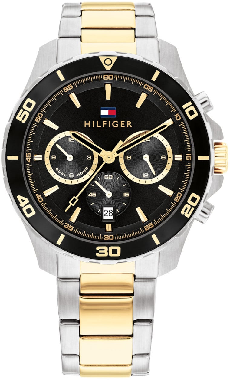 Tommy Hilfiger Tommy Hilfiger TH1792095 Horloge Heren Bicolor 43mm Zilver