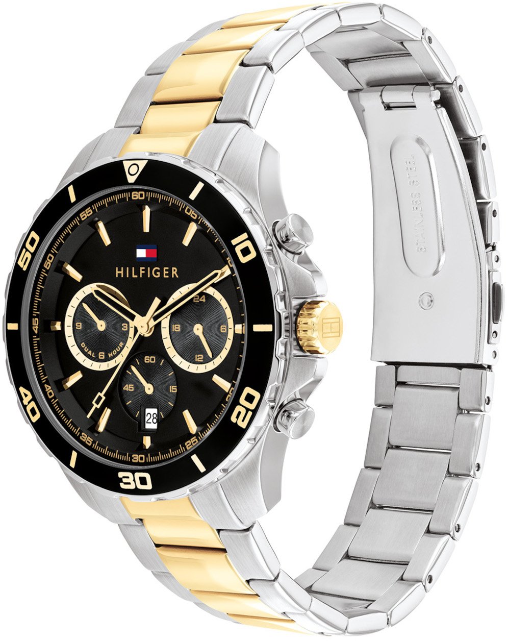 Tommy Hilfiger Tommy Hilfiger TH1792095 Horloge Heren Bicolor 43mm Zilver