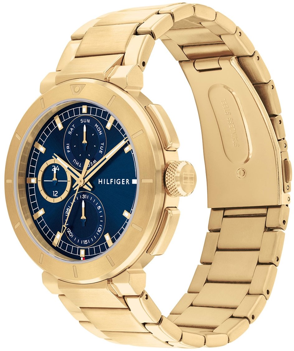 Tommy Hilfiger Tommy Hilfiger TH1792118 Horloge Heren Goudkleurig 44mm Goud
