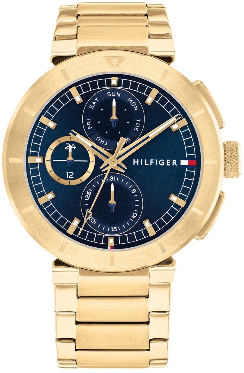Tommy Hilfiger Tommy Hilfiger TH1792118 Horloge Heren Goudkleurig 44mm Goud