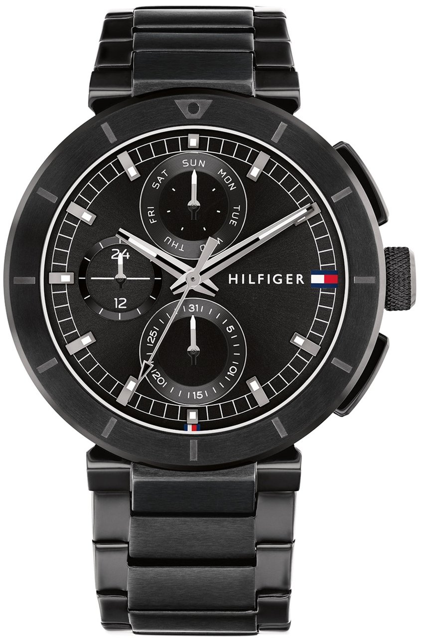Tommy Hilfiger Tommy Hilfiger TH1792119 Horloge Heren Zwart 44mm Zwart