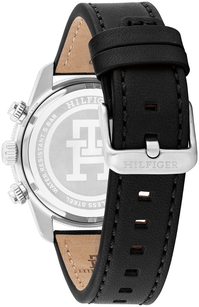 Tommy Hilfiger Tommy Hilfiger TH1792162 Horloge Heren Zwart Chronograaf 41mm Zilver